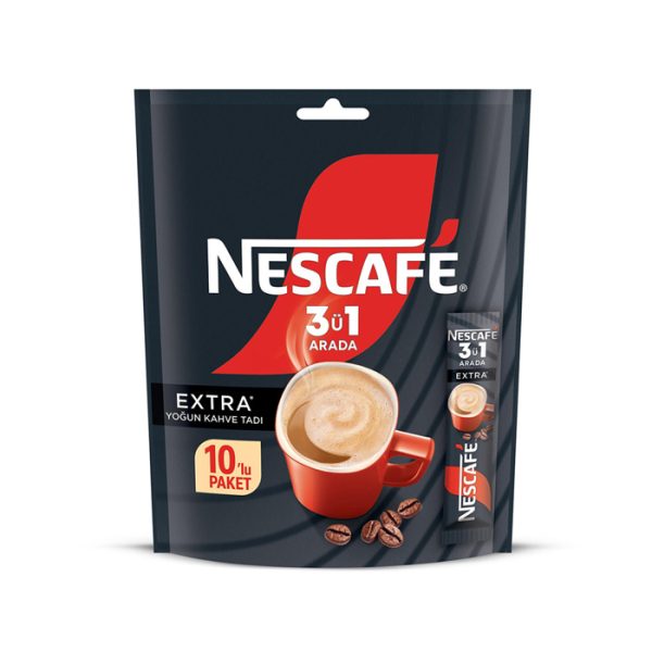Nescafe 3'Ü 1 Arada Extra 10'Lu